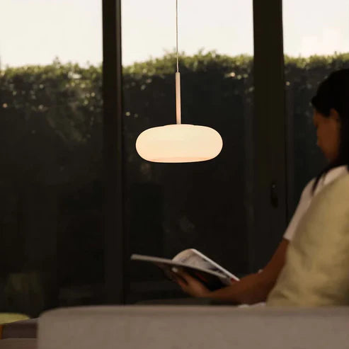 Donut Frost Pendant Light