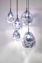 Wave Form Clear Pendant Lamp