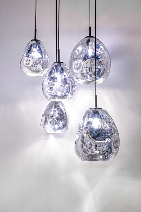 Wave Form Clear Pendant Lamp